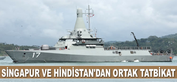 Singapur ve Hindistan donanmalarından ortak tatbikat