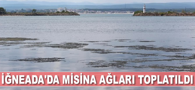 İğneada’da denizde kullanımı yasak olan misina ağları toplatıldı