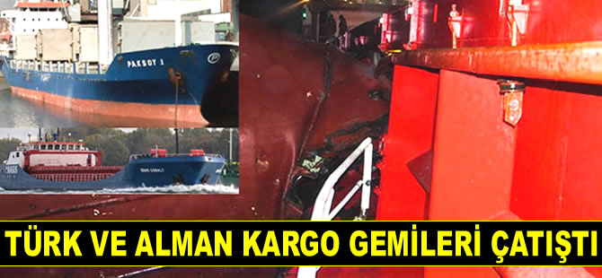 Türk ve Alman kargo gemileri, Kuzey Denizi’nde çatıştı