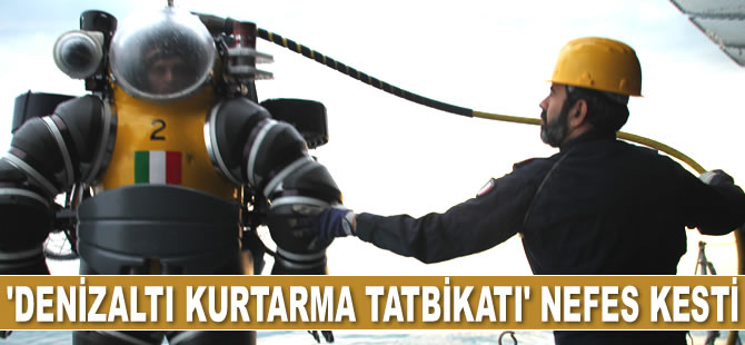 İtalya’da gerçekleştirilen ‘Denizaltı Kurtarma Tatbikatı’ nefes kesti