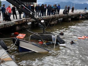 Marmaris’te 7 balıkçı teknesi battı
