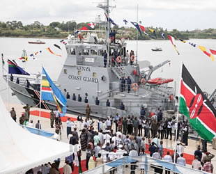 Kenya, ilk Sahil Güvenlik teknesini denize indirdi