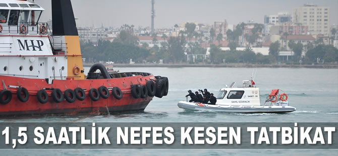 Mersin’deki ‘Gemi Kaçırılmasına Müdahale Tatbikatı’ nefes kesti