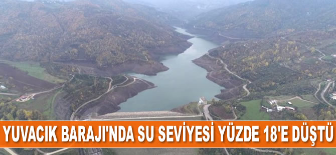 Kocaeli Yuvacık Barajı'nda su seviyesi yüzde 18'e düştü