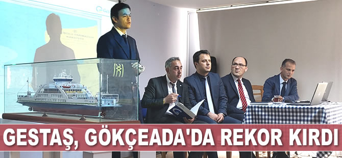 Gestaş, Gökçeada’da vatandaşları seferlerle ilgili bilgilendirdi