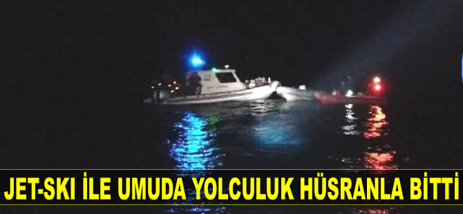 Bodrum’da jet-ski ile Yunanistan’a kaçmaya çalışan iki göçmen yakalandı