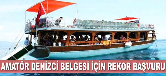Antalya'da bin 800 kişi, amatör denizci belgesi aldı