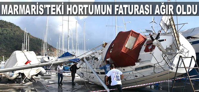 Marmaris'te hortumun verdiği hasar 8 milyon lira olarak açıklandı
