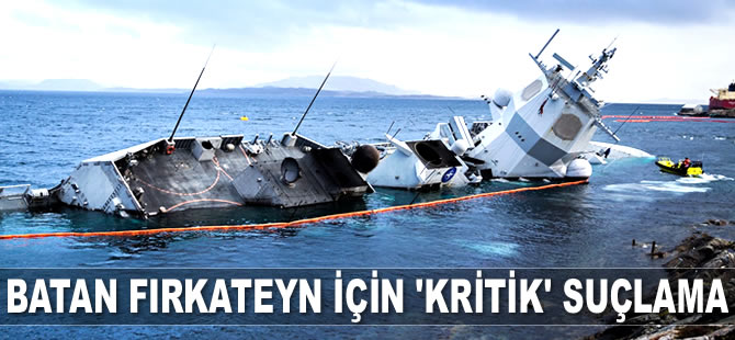 Norveç ve İspanya, batan KNM Helge Ingstad fırkateyni için birbirini suçluyor