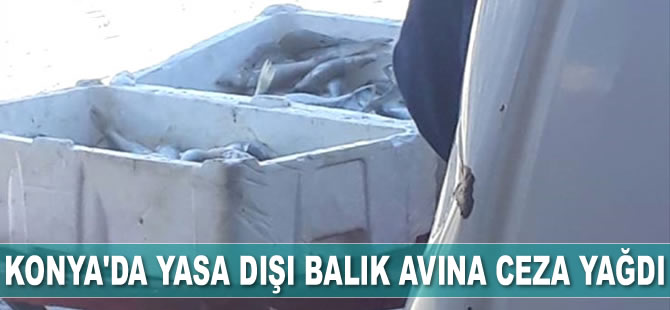Konya’da yasa dışı balık avına ceza yağdı