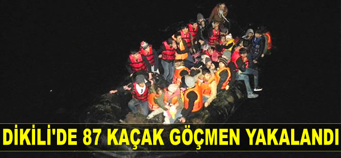 Dikili’de 87 kaçak göçmen yakalandı