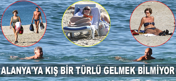 Alanya’da Aralık ayında güneş ve deniz keyfi sürüyor