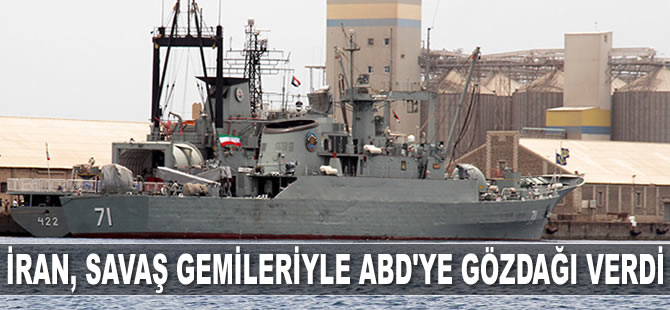 İran savaş gemileri, ABD uçak gemisi yakınında füze fırlattı