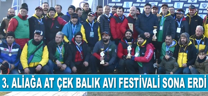 3. Aliağa At Çek Balık Avı Festivali sona erdi