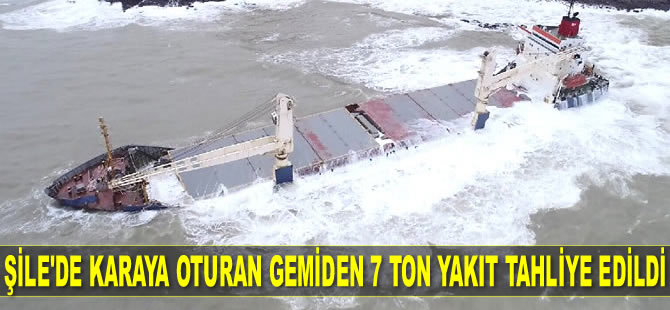 M/V Natalia isimli kargo gemisinden 7 ton yakıt tahliye edildi