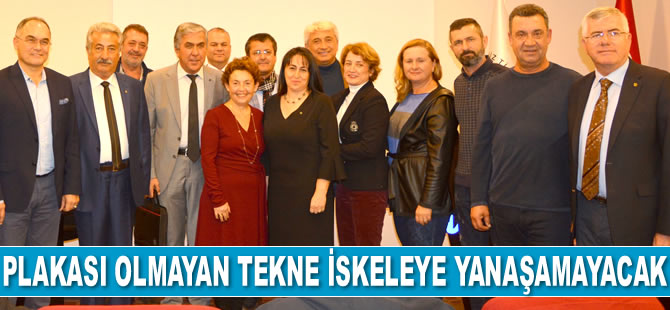 Antalya'da plakası olmayan tekne iskeleye yanaşamayacak