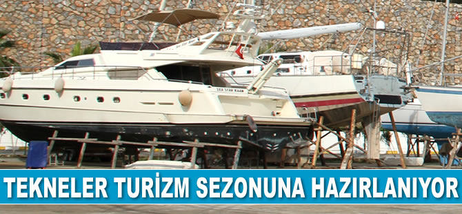 Alanya’da tekneler turizm sezonuna hazırlanıyor