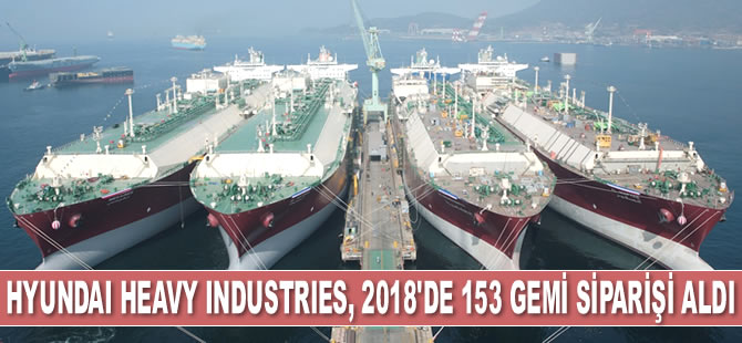 Hyundai Heavy Industries Tersanesi, 2018’de 153 gemi siparişi aldı