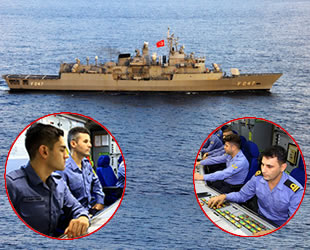 TCG Kemalreis Fırkateyni personeli, 2019'u ‘mavi vatan’da karşıladı