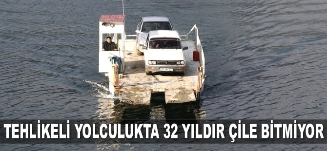 Samsun'da 32 yıldır tehlikeli yolculuk çilesi bitmiyor