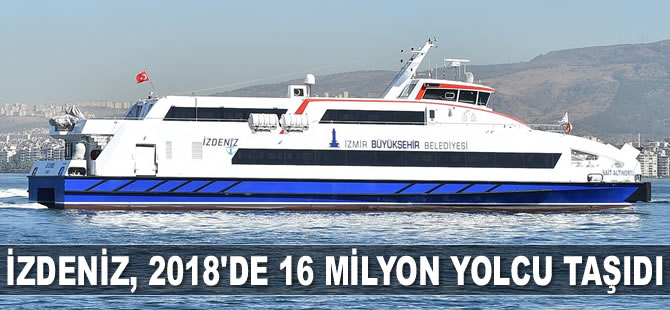 İZDENİZ, 2018’de 16 milyon yolcu taşıdı
