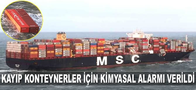 Hollanda'da kayıp konteynerler için kimyasal alarmı verildi
