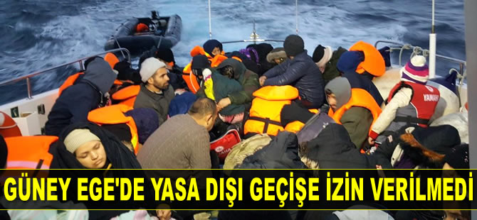 Güney Ege'de yasa dışı geçişe izin verilmedi