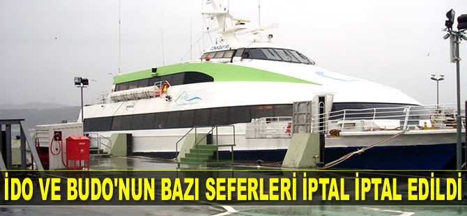 İDO ve BUDO’nun bazı seferleri iptal iptal edildi