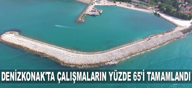 Denizkonak Balıkçı Barınağı’nda çalışmalar yüzde 65 tamamlandı