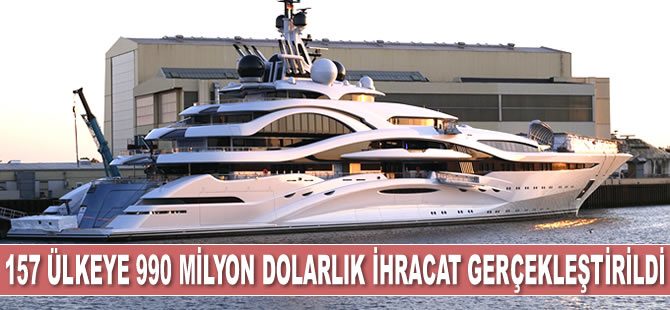 Gemi, Yat ve Hizmetleri İhracatçıları Birliği, 990 milyon dolarlık ihracat gerçekleştirdi