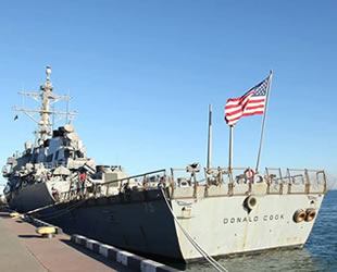 ABD savaş gemisi ‘Donald Coock’, Batum'a demir attı