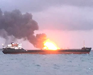 Kerç Boğazı'ndaki gemi yangınında 4 Türk hayatını kaybetti