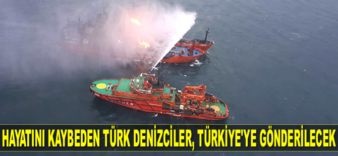 Kerç Boğazı'nda hayatını kaybeden Türk denizciler, İstanbul'a gönderilecek