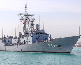 TCG Gökçeada Fırkateyni, Katar'a ulaştı