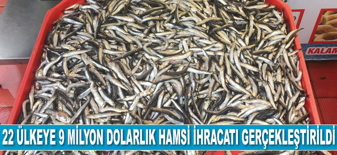 Türkiye'den 22 ülkeye 9 milyon dolarlık hamsi ihracatı gerçekleştirildi