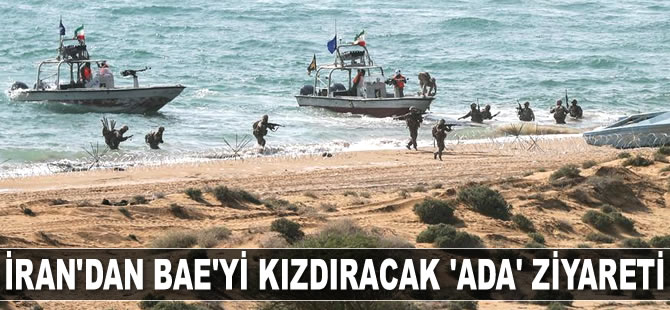 İranlı komutan Muhammed Ali Caferi, Ebu Musa Adası'nı ziyaret etti