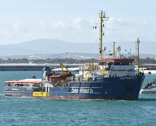 ‘Sea Watch 3’ isimli göçmen taşıyan gemiye Sicilya'da el konuldu