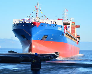 İÇDAŞ’ın yeni gemisi ‘İÇDAŞ-5’ suya indirildi