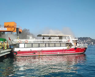 Sarıyer'de 'HEPGÜL 1' isimli tur teknesinde yangın çıktı