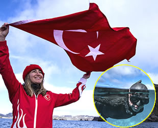 Şahika Ercümen, Antarktika'da dalış yaptı
