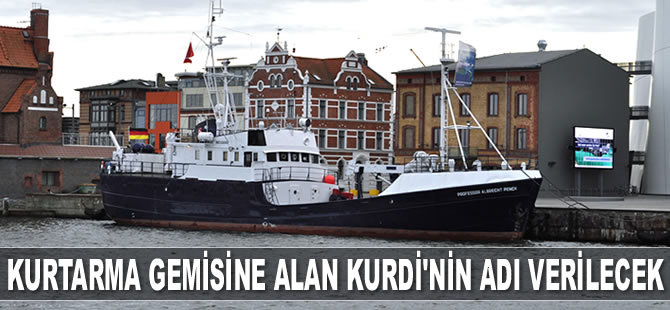 Kurtarma gemisine Alan Kurdi'nin adı verilecek