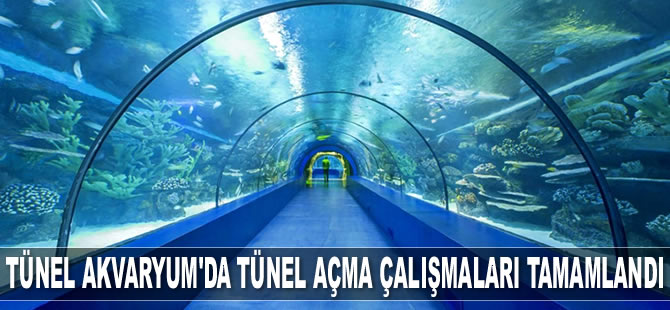 Tünel Akvaryum'da tünel açma çalışmaları tamamlandı