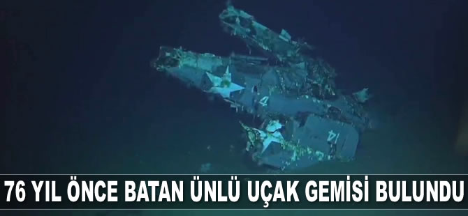 İkinci Dünya Savaşı'nda batan uçak gemisi ‘USS Hornet’ bulundu