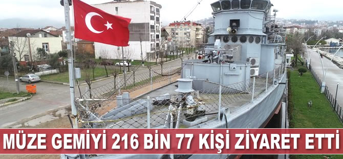 TCG Yarhisar Müze Gemisi'ni 216 bin 77 kişi ziyaret etti