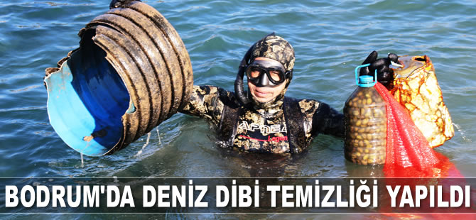 Bodrum’da deniz dibi temizliği yapıldı