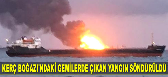 ‘Maestro’ ve ‘Candy’ isimli gemilerde çıkan yangın söndürüldü