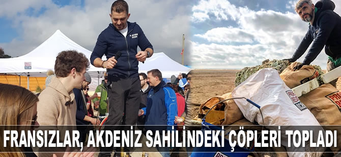 Fransızlar, Akdeniz sahilindeki çöpleri topladı
