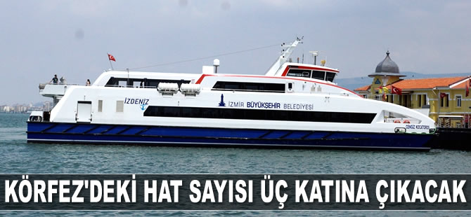 İzmir Körfezi'ndeki hat sayısı üç katına çıkacak
