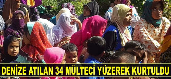 Malezya'da denize atılan 34 mülteci yüzerek kurtuldu