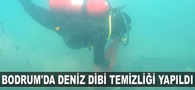 Bodrum’da deniz dibi temizliği yapıldı